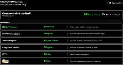 Site verificado e verdadeiro:87acom